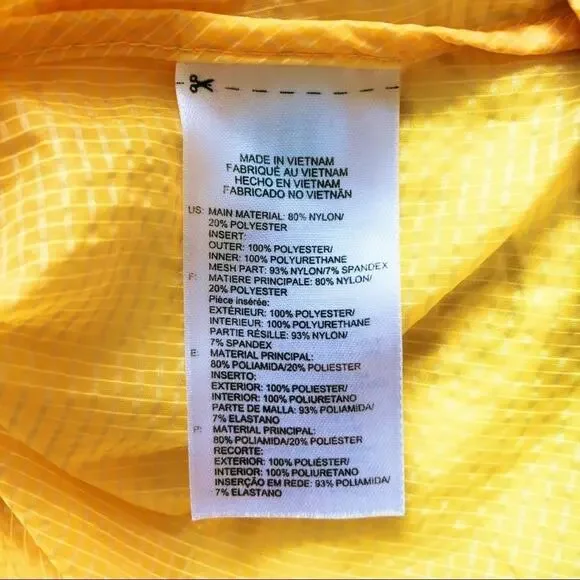 REEBOK x CROSSFIT The Clock Is Watching Lightweight Windbreaker Jacket Yellow M - Picture 10 of 11